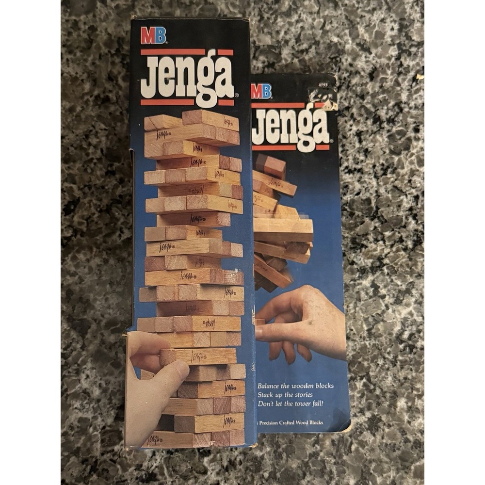 Vtg 1986 Milton Bradley Jenga Game NOS Brand New Factory Sealed
